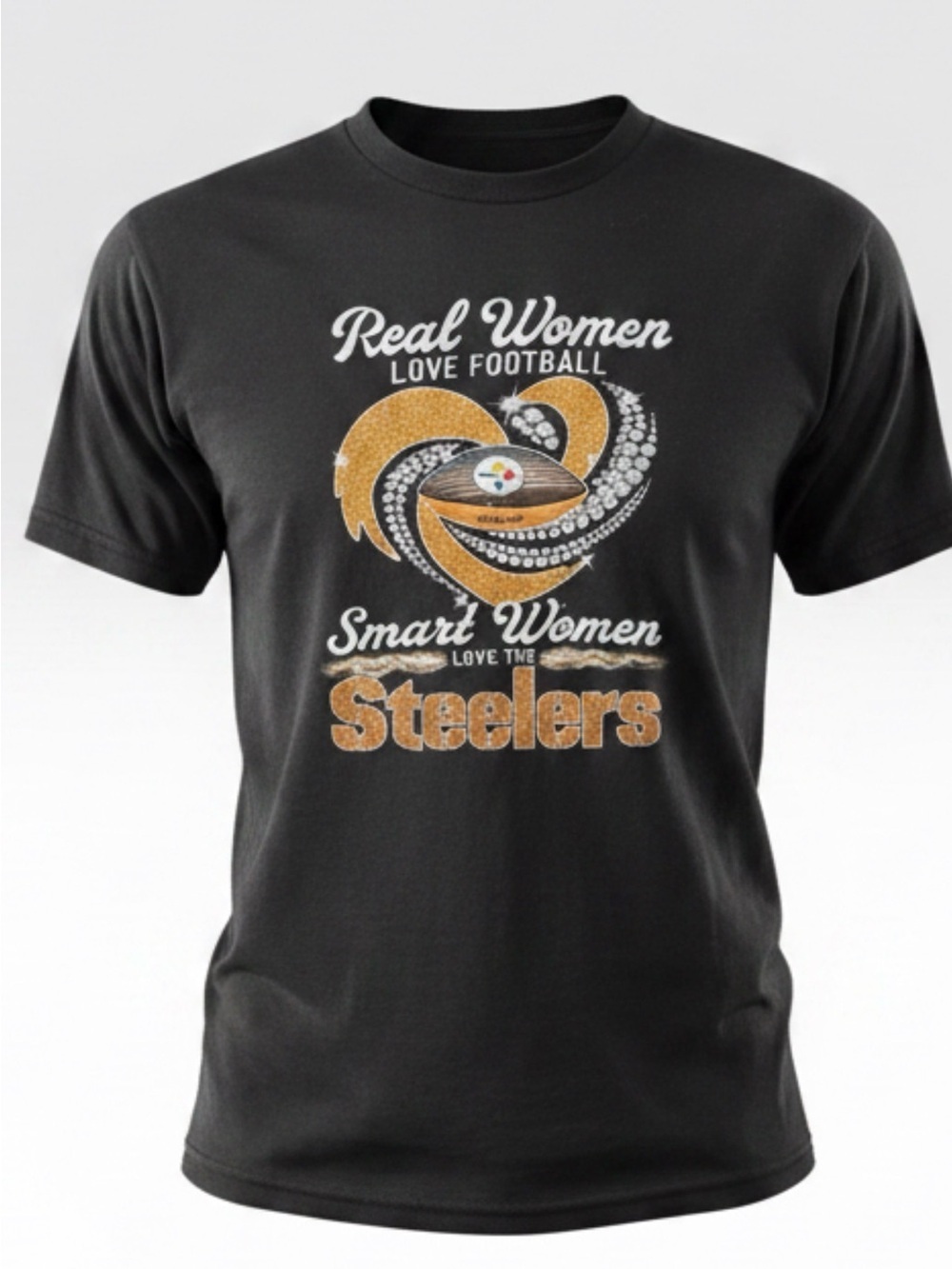 Gildan Pittsburgh Steelers Black Graphic Tee - Sz Med Brand New